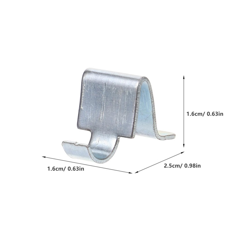 UPKOCH 10 Pack Cabinet Metal Shelf Clips, 9mm S-Hook, Heavy