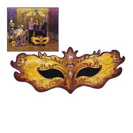 Large Masquerade Mask Stand Up (5 feet long) Mardi Gras Party Decor