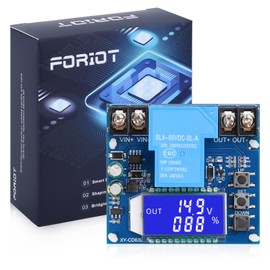FORIOT Low Voltage Cutoff Controller DC 6-60V 30A Low Voltage Disconnect Protection Module with LCD Display Charge Discharge Controller Protection Switch Module