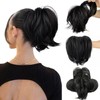 PORSMEER Ponytail Extension 22 cm Claw Clip-In Ponytail Hair Extensions