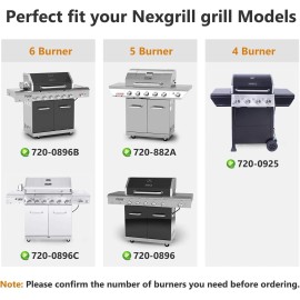 For Nexgrill Grill Parts Kit for Home Depot Nexgrill 5 Burner 720-0896E,720-0896B,720-0925P