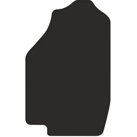 Wielganizator Driver's Velour Doormat Suitable for Honda Civic IV (1987-1991) Hatchback Driver's Side Driver's Mat Velour Floor Mat Black 1-Piece - Perfect Fit