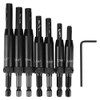 Hinge Drill Bit Set, 8 Pieces Self-Centring Drill Hinge Tap