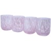 Stephanie Imports Set of 4 Handcrafted Double Old-Fashioned Confetti Drinking
