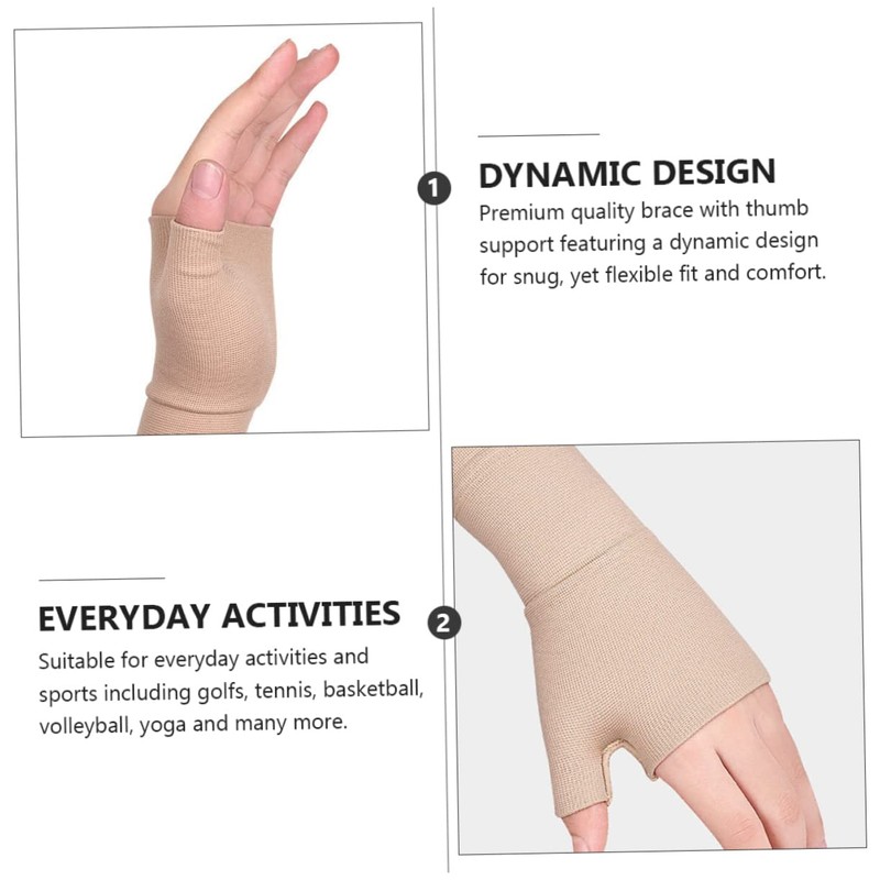 FOMIYES Ergonomic Wrist Support Gloves Thumb Brace Compression Brace for