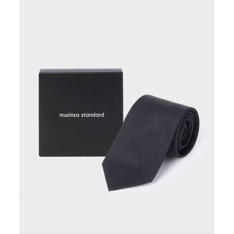 Musinsa Standard Silk Solid Tie [Dark Gray]