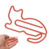 100pcs Cat Shape Paper Clips Plating Process Increased Slip Resistance