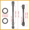 Partuto 1 Set 9.5mm Wheel Hub Axle Front Rear Axle