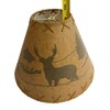 Rustic Oiled Kraft Laced Deer Lamp Shade - 14"