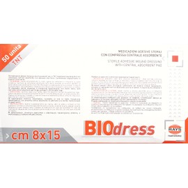 GIMA 34862 sterile Tnt-Klebeverband, 8 x 15 cm, Packung mit 50 Stück