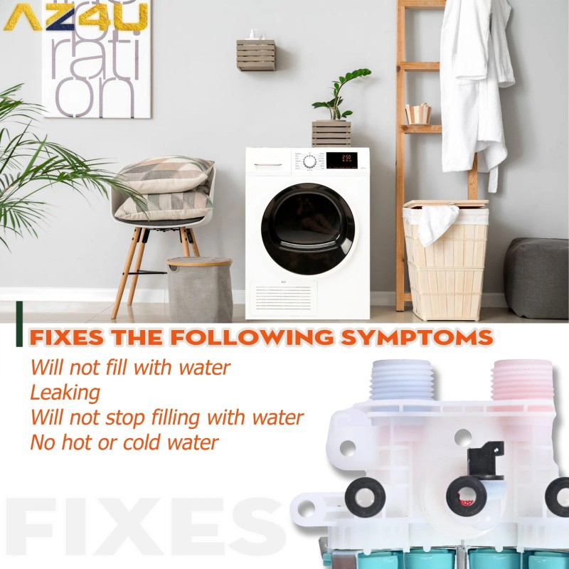 AZ4U MVWB835DW1 MVWB835DW4 Water Inlet Valve For Maytag Bravos XL