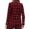 MoFiz Women's Long Sleeve Cotton Warm Checked Sleepwear Pyjamas Suit