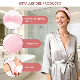 Diademas para Cabello Mujer, Juego de 7 Diadezmas y Muñequeras de Spa | Muñequeras Skincare para Ducharse, Diadema de Maquillaje, Lavarse, Desmaquilla