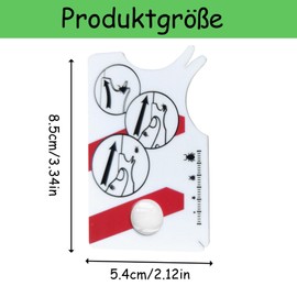 Pack of 2 Tick Cards with Magnifying Glass, Tick Scale Card with Magnifying Glass, Quick Cleaning of Ticks, Tick Card for People, Children, Dogs, Cats, Quick and Gentle Ticks from Pets or People