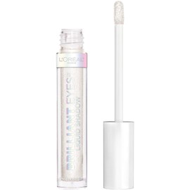 L'Oreal Paris Brilliant Eyes - Sombra de ojos líquida, brillo duradero, resistente a las arrugas, a prueba de escamas, aplicador de precisión, secado rápido, no grasa, cadena de perlas, 1 oz.
