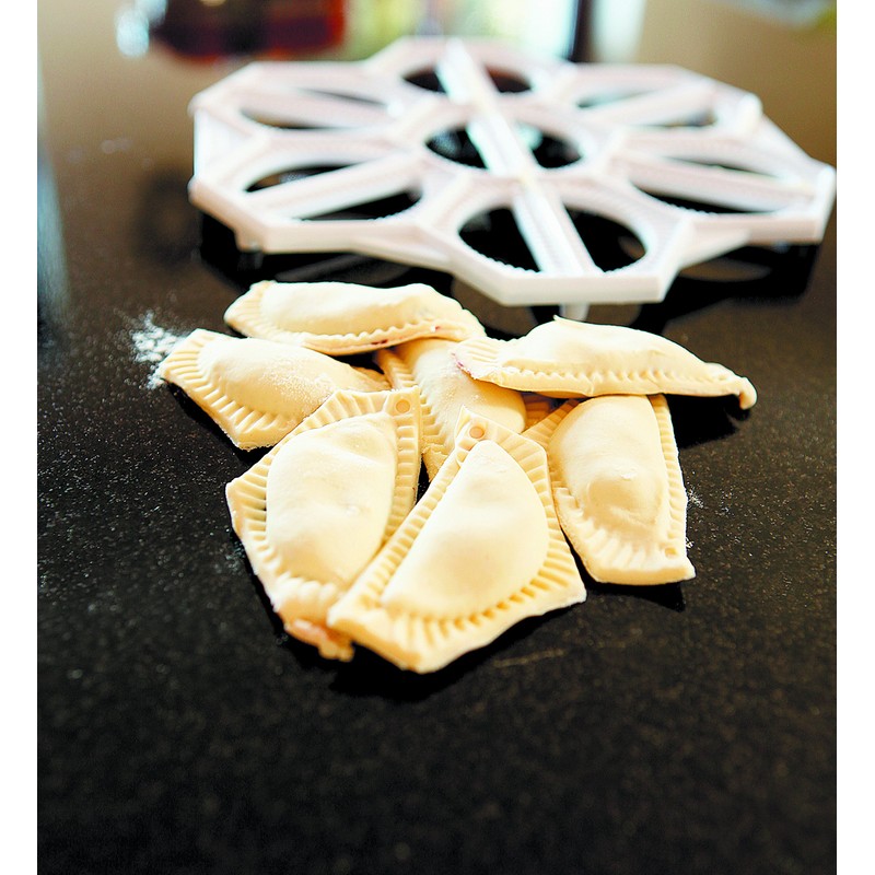 Sagad SA. 005 Dumpling Mould, Polystyrene, Green