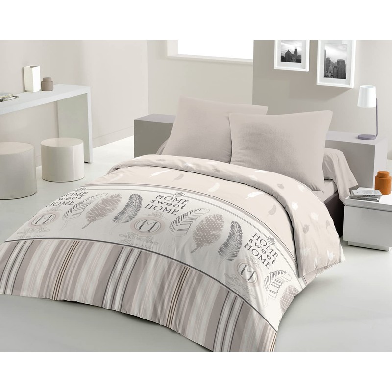 Duvet Cover Set, 140 x 200 cm, Home Sweet Home