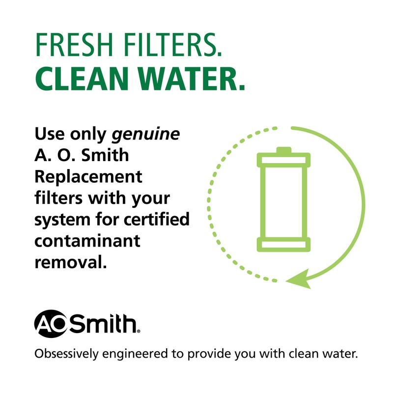AO Smith 2.5"x10" 5 Micron Sediment Water Filter Replacement Cartridge