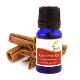 SVATV Ätherisches Zimtöl, Aromatherapieöle in therapeutischer Qualität, Duftöl für Diffusor, Yoga, Massage und Heimwerker-Körperpflege, 10 ml