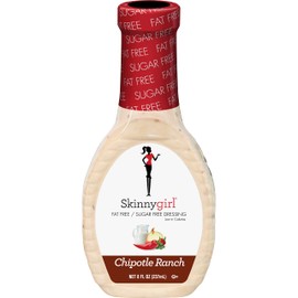 Skinnygirl Fat-Free Salad Dressing, Sugar-Free Chipotle Ranch, 8 Ounce