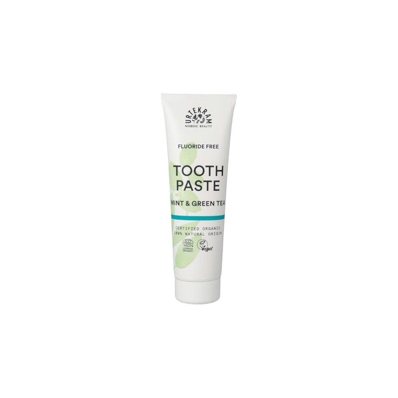 Urtekram Flouride Free Mint with Green Tea Toothpaste - Vegan