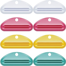 8 Pieces Toothpaste Tube Squeezer Dispenser Toothpaste Clips for Bathroom