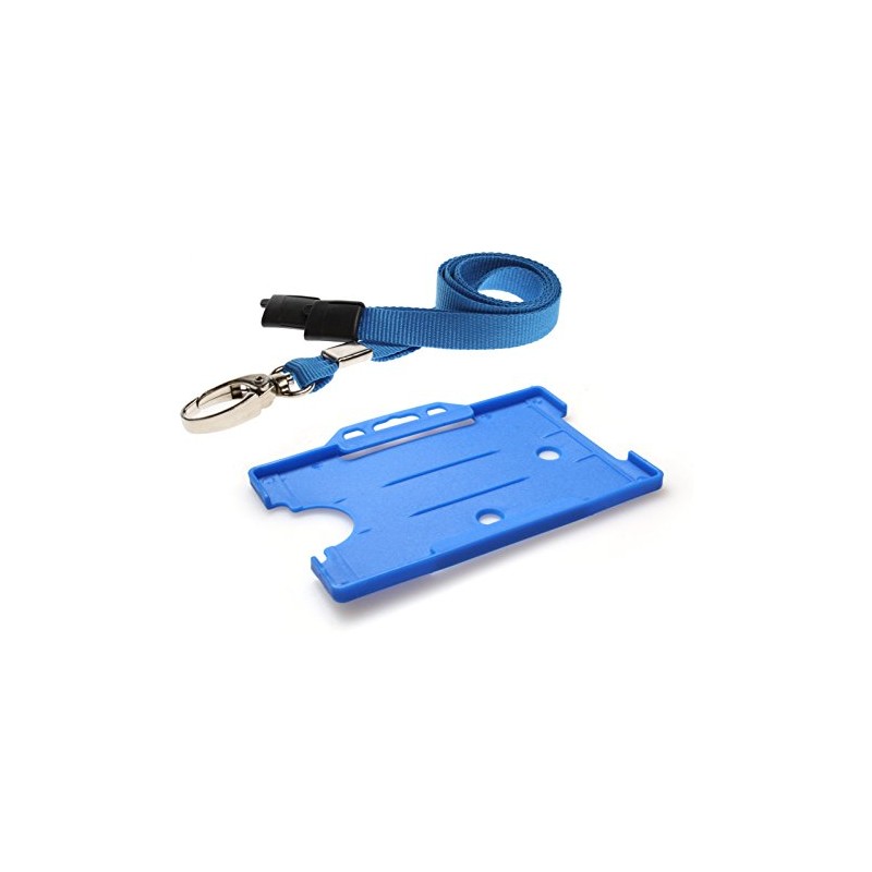 Customcard ltd® ID Card Holder and Lanyard Neck Strap with
