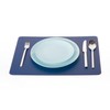 Nikalaz Set of 6 Placemats Made of Recycled Leather (18"x13",
