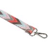 styleBREAKER Narrow Bag Shoulder Strap Adjustable with Colourful Zigzag Pattern,