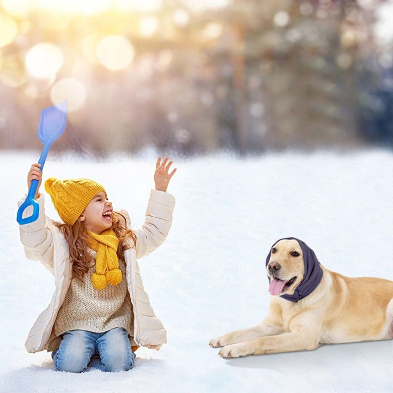 High-Elastic Polyester Dog Snood Ear Protectors, Comfortable and Breathable, Warm