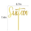 AROKIPPRY - Decoración acrílica para tartas de 16 cumpleaños, dieciséis