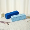 RSRSLEII Cute Silicone Makeup Brush Holder with Holes, Soft Portable