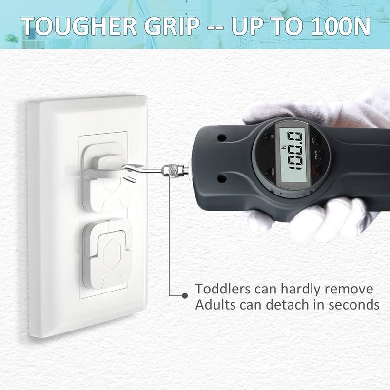 Baby-Proof Outlet Covers (60 Pack) – Child Safety 3-Prong Electrical