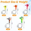 FUSIGO Fishing Jig Heads Hooks Kit Assorted Round Jig Head