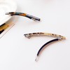 Hair Barrettes Tortoise Shell Cellulose Acetate Hair Clips, Elegant Rectangular