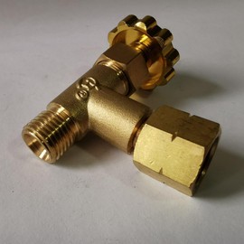 SZH Gas Regulating Valve 1/4 Inch Brass for Regulating Gas Supply to Gas Appliances 30 mbar and 50 mbar