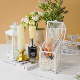 YoungJewl 1865 Pcs Pearls for Crafts,6 Sizes Mixed Ivory Fake Pearl Beads,Acrylic Pearls Bulk for Jewelry Making with Holes,Bracelet Necklace DIY,Vase Filler and Makeup Brush Case(4-14 mm)