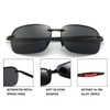 FONHCOO Polarized Sports Sunglasses UV Protection for Men Women Rimless