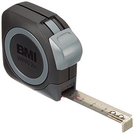 BMI 411243120 Pocket Tape Vario 2m with mm Graduation Stainless, Multicoloured