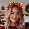 Fashband Weihnachts-Stirnbänder, beleuchtete Beeren-Haarbänder, Rentier-Geweih, Blume, Haar-Accessoires, Weihnachtsfeier für Frauen