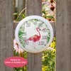 Taylor Flamingo Indoor Outdoor Dial Thermometer, Wireless Thermometer with Easy