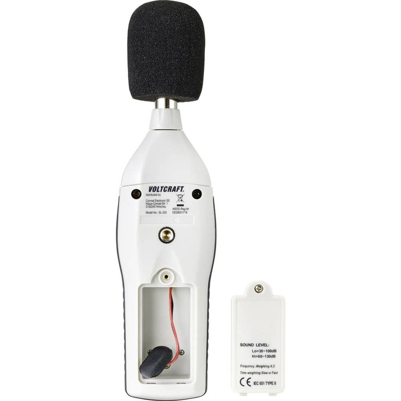 VOLTCRAFT SL-200 Sound level-measuring apparatus, Noise-measuring apparatus 31.5 - 8000