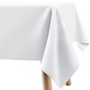 Filumi Tablecloth 140 x 280 cm White Washable for Indoor