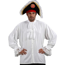 ThePirateDressing Pirate Medieval Renaissance Colonial Shirt Costume C1086 [White] [XXL]