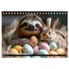 Sloths - Relaxed Through the Year (Desk Calendar 2025 DIN