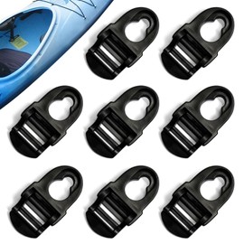 BELEFU 8 Set Kayak Seat Clips and Hooks, Easy to Use Kayak Clips for Seat, Reliable Kayak Replacement Seat Clips Repair Kit Accessories for Kayaks Seat Strap Common in Market (Black)