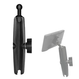 25 mm / 1 Zoll auf 17 mm Kugeladapter für RAM-Halterungen, B-Größe, Doppelsteckdosenarm, Garmin 17 mm schwenkbare Kugel-Montagemuster, GPS-Halterung (Doppelbuchsenarm: lang 15 cm)