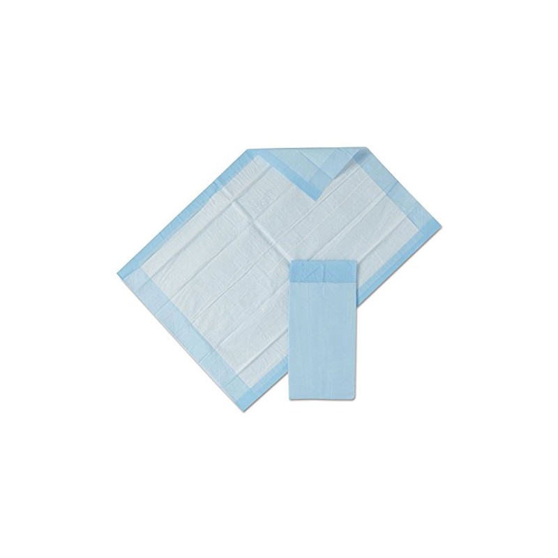 Medline Protection Plus Disposable Underpads, 17 x 24, Blue, 25/Bag