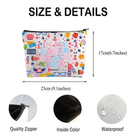 FUSTMW Cheer Coach Makeup Bag Cheer Gifts for Coach Thank You Gifts In My Cheer Coach Era Cosmetic Bag Cheer Toiletry Bag, Cheer Coach Bag