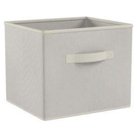 Oakestry Capri 6-piece Foldable Basket Set Beige Stylish Storage Solution for Home or Office Organize Household Items Soft and Durable Fabric Construction Collapsible for Easy Storage